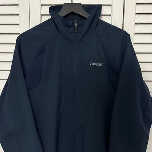 Vintage Reebok Men's Deep Blue Windbreaker